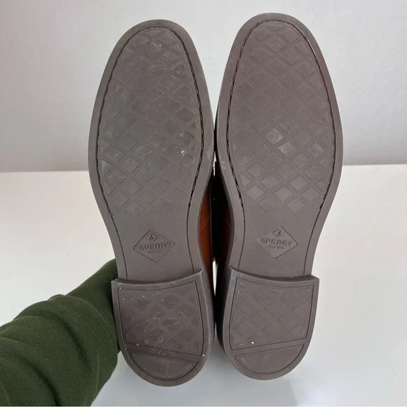 Sperry Men's Manchester Top-Sider Sperry Size 10M Cognac Penny Loafer Academia - Picture 5 of 9